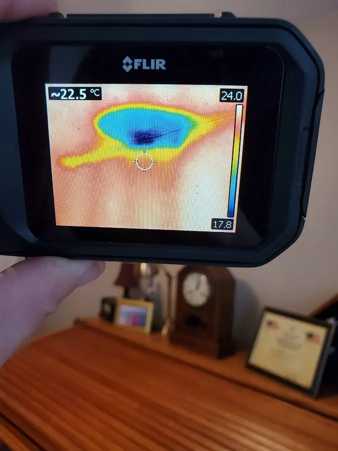 Thermal imaging inspection for water damage in Newark