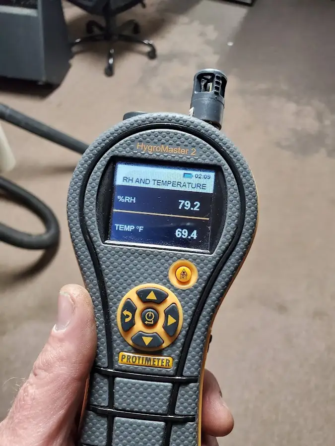 Moisture meter humidity assessment for Fire & Smoke Damage Restoration in Newark